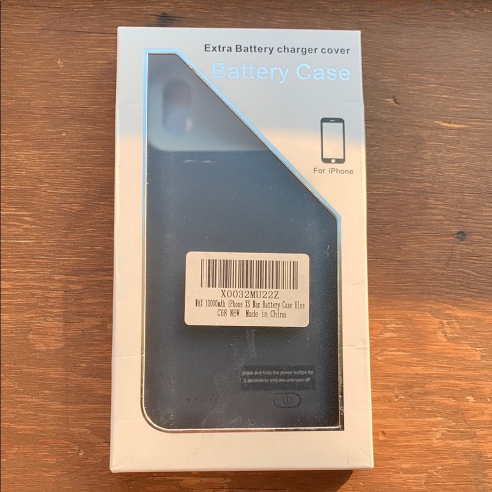 iPhone XS Max Battery Case - Blue
